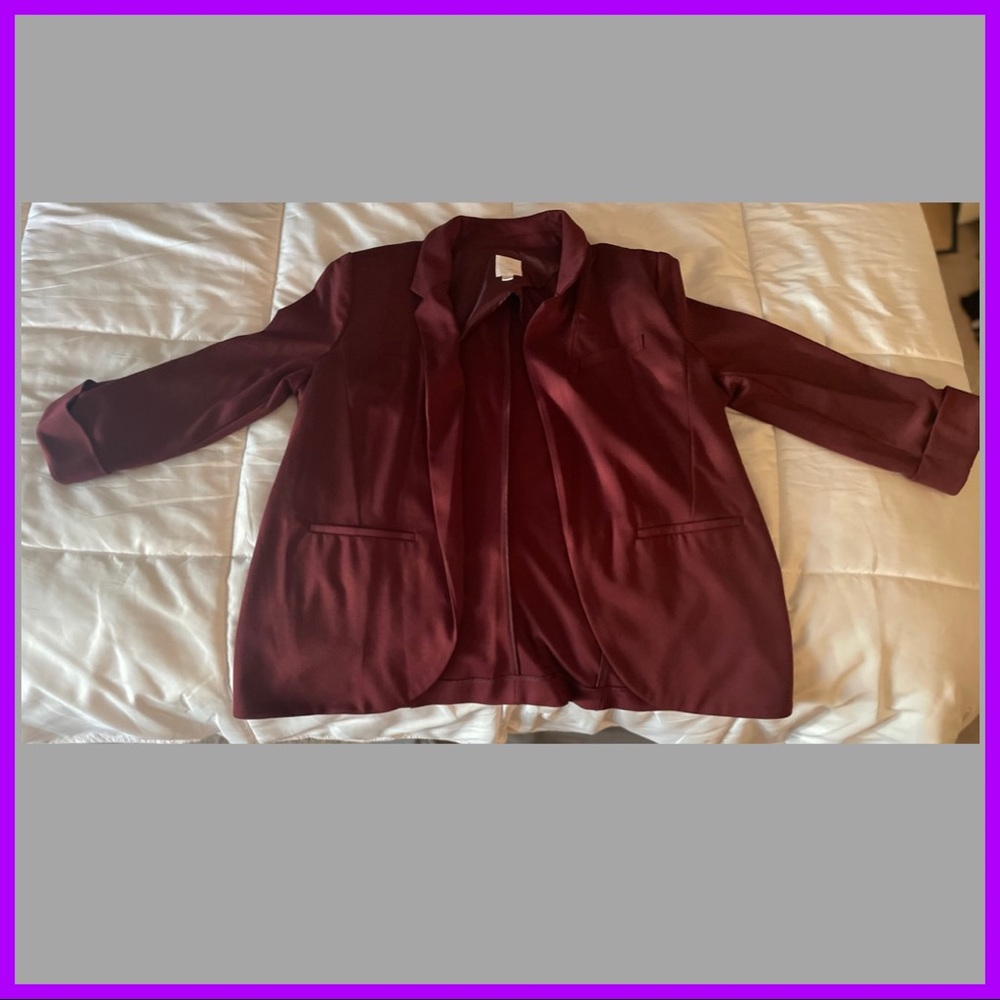 Like new! Size 16 Maroon Lauren Conrad Blazer